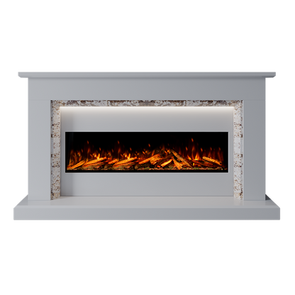Costello Suite 1300 S Marble Electric Fireplace 1900mm - Approved By Design