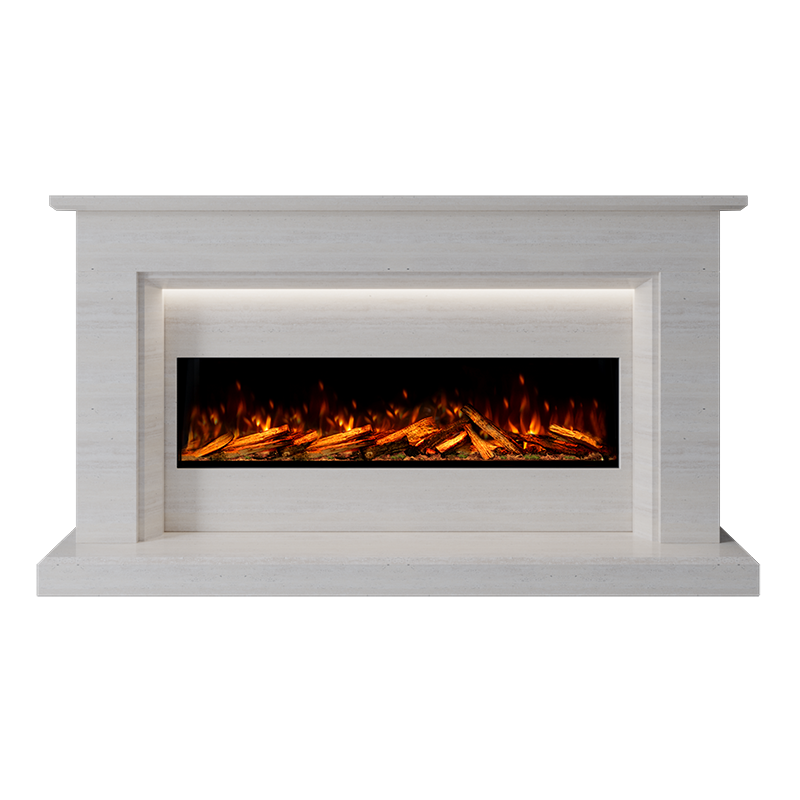 Costello Suite 1300 S Marble Electric Fireplace 1900mm - Approved By Design