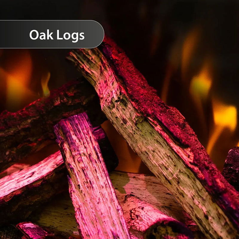 Electric Fireplace - British Woodland Logs - Oak - Bespoke Fireplace