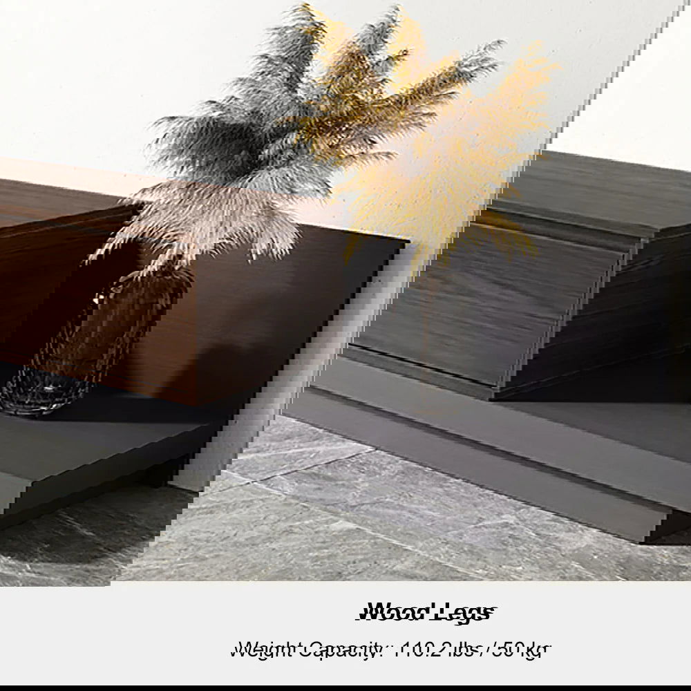 Fero Minimalist Retracted & Extendable 3 Drawers TV Stand & Round Nesting Coffee Table - 