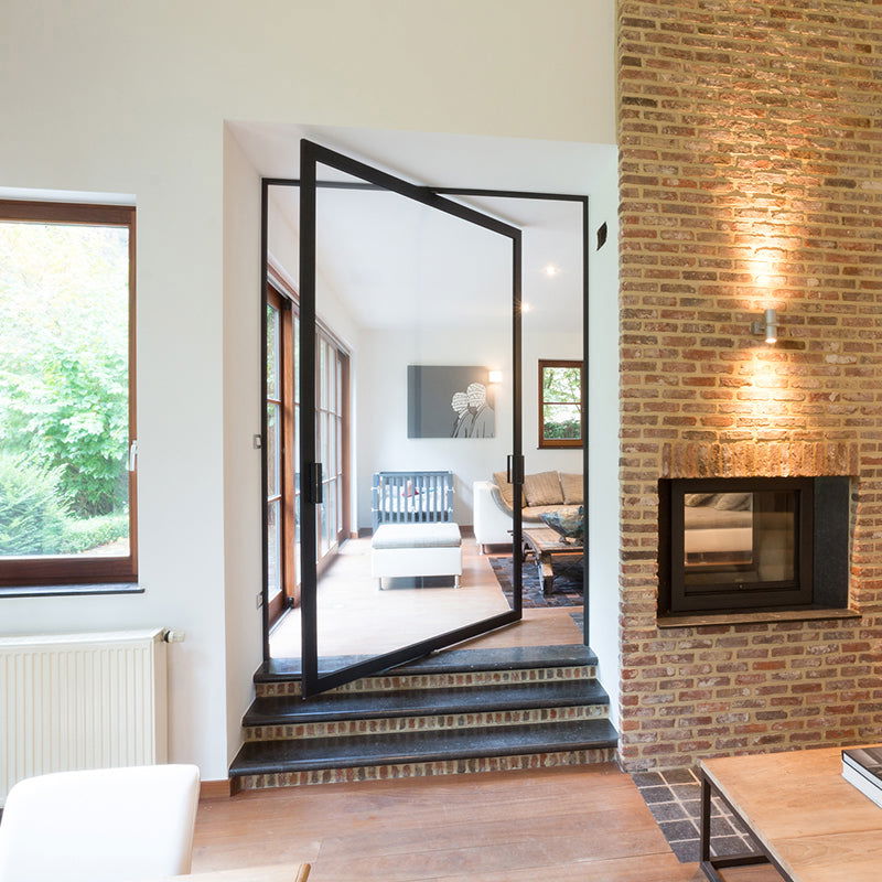 Full Width Pivot Door - Elegance Glazed