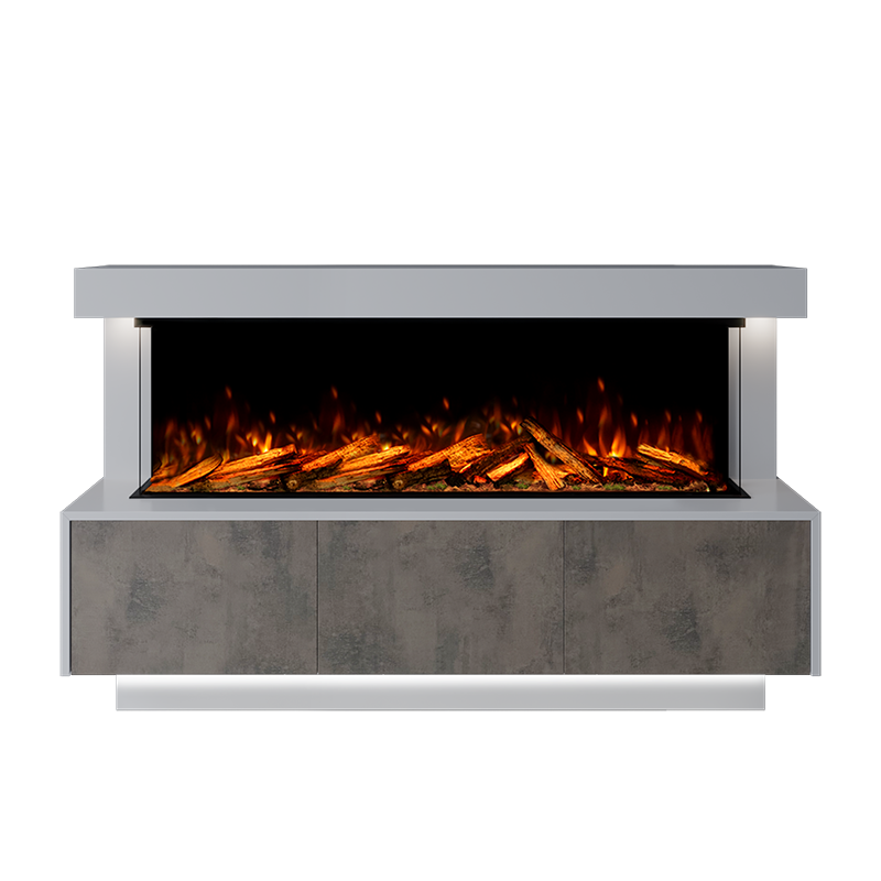 Geneva Suite 1500 3D Panoramic Marble Electric Fireplace - Approved By Design