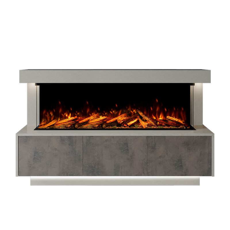 Geneva Suite 1500 3D Panoramic Marble Electric Fireplace - Approved By Design