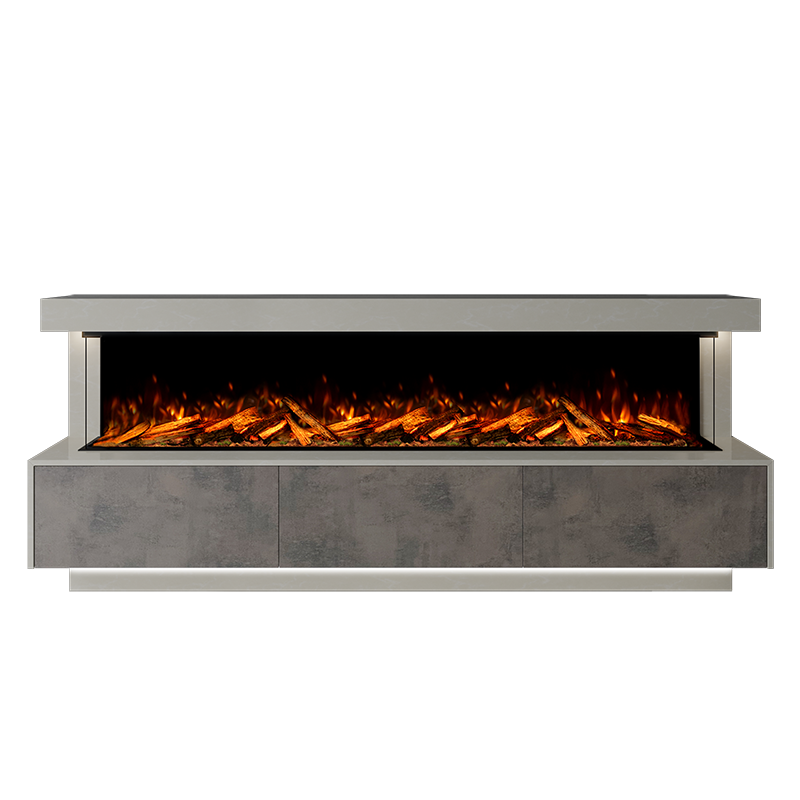 Geneva Suite 2500 3D Panoramic Marble Electric Fireplace - Approved By Design