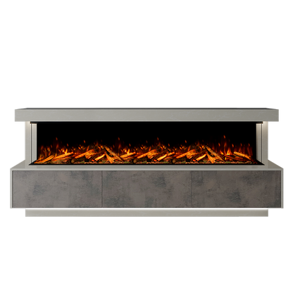 Geneva Suite 2500 3D Panoramic Marble Electric Fireplace - Approved By Design