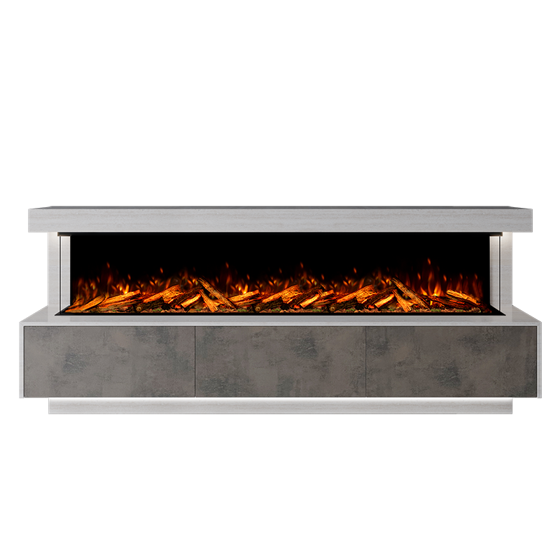 Geneva Suite 2500 3D Panoramic Marble Electric Fireplace - Approved By Design