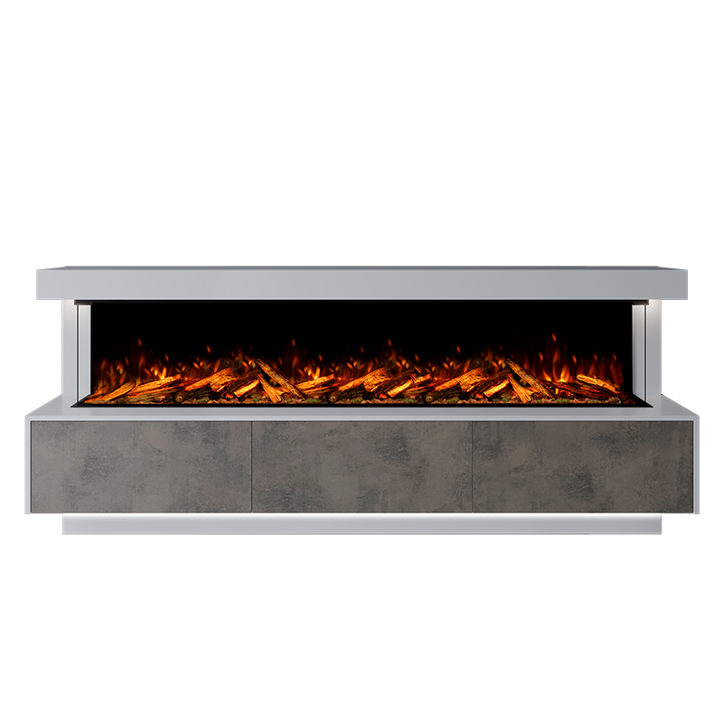 Geneva Suite 2500 3D Panoramic Marble Electric Fireplace - Approved By Design