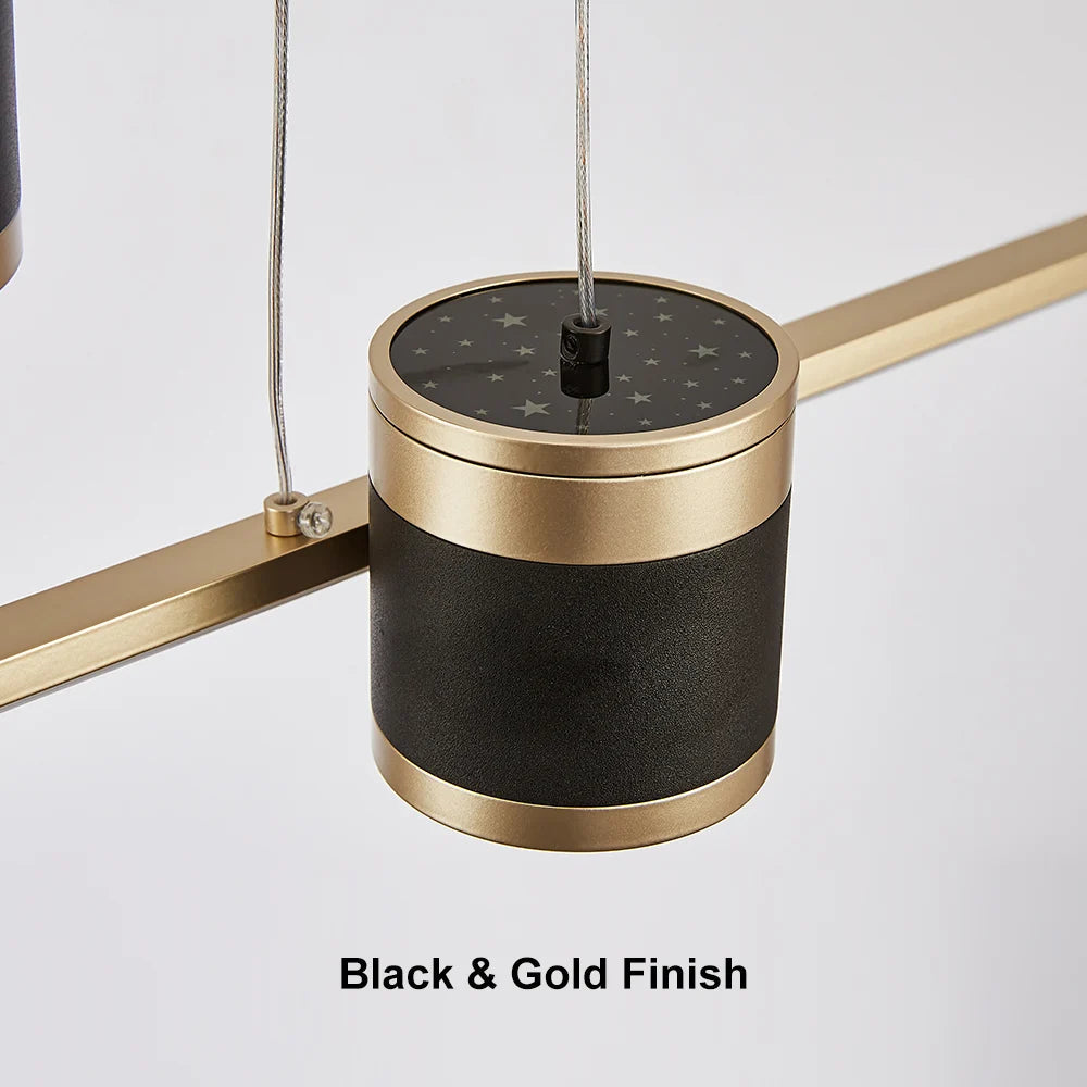 Gold Kitchen Island light Geometric Starry Pendant Light - 