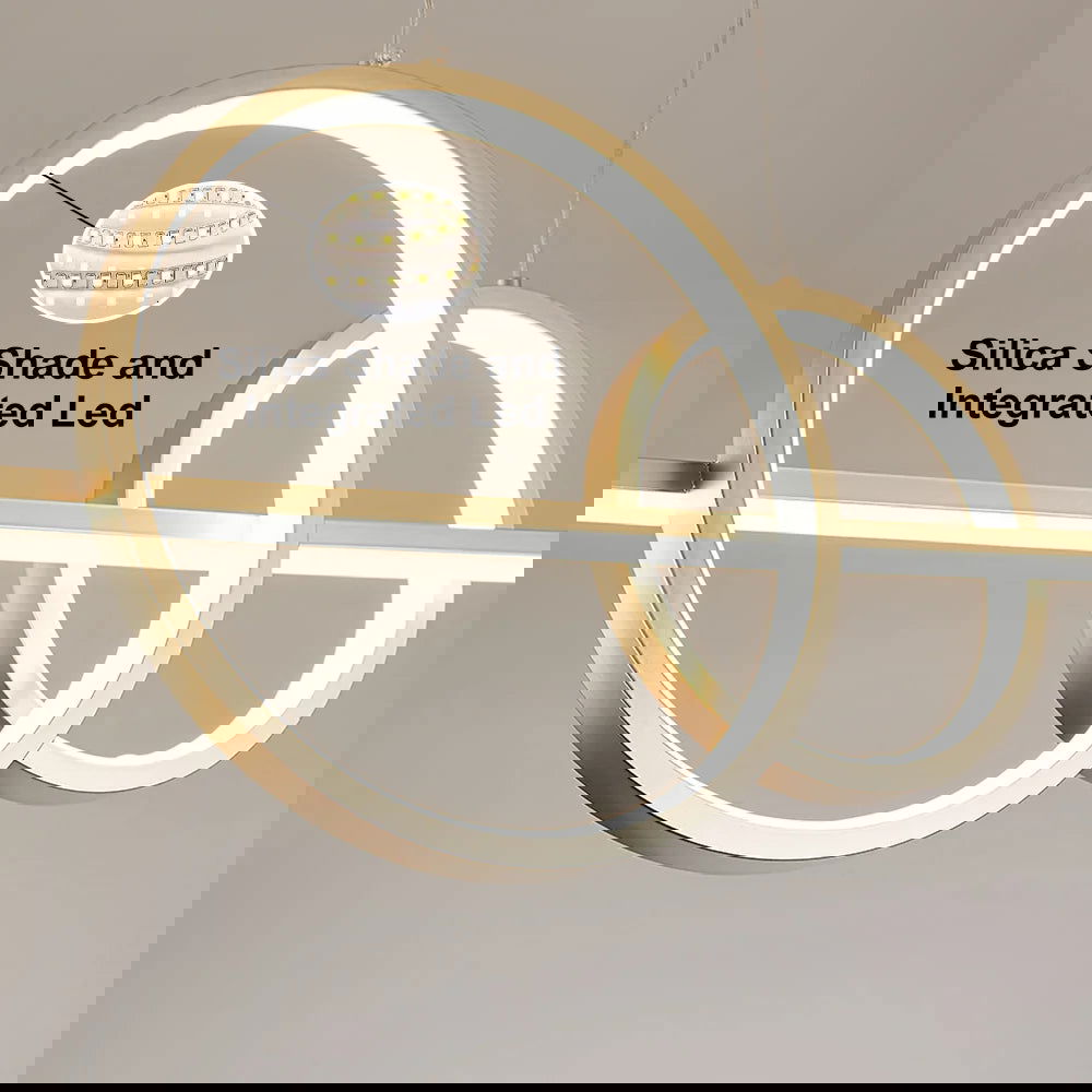 Gold Kitchen Island light Geometric Starry Pendant Light - 