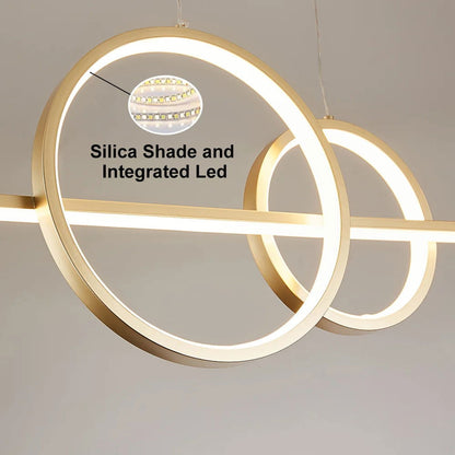 Gold Kitchen Island light Geometric Starry Pendant Light - 