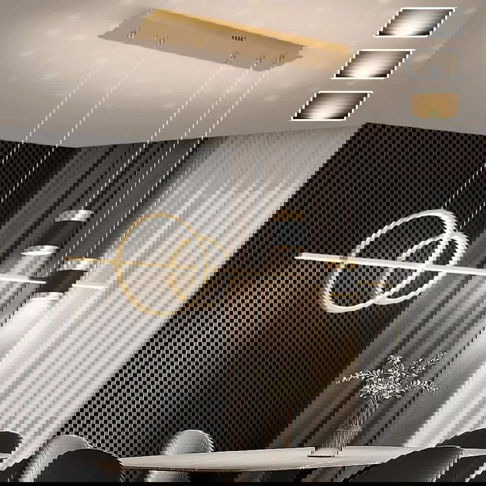 Gold Kitchen Island light Geometric Starry Pendant Light - Homary