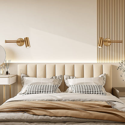 Gold Modern Swing Arm Indoor Wall Sconce 1 Light - 