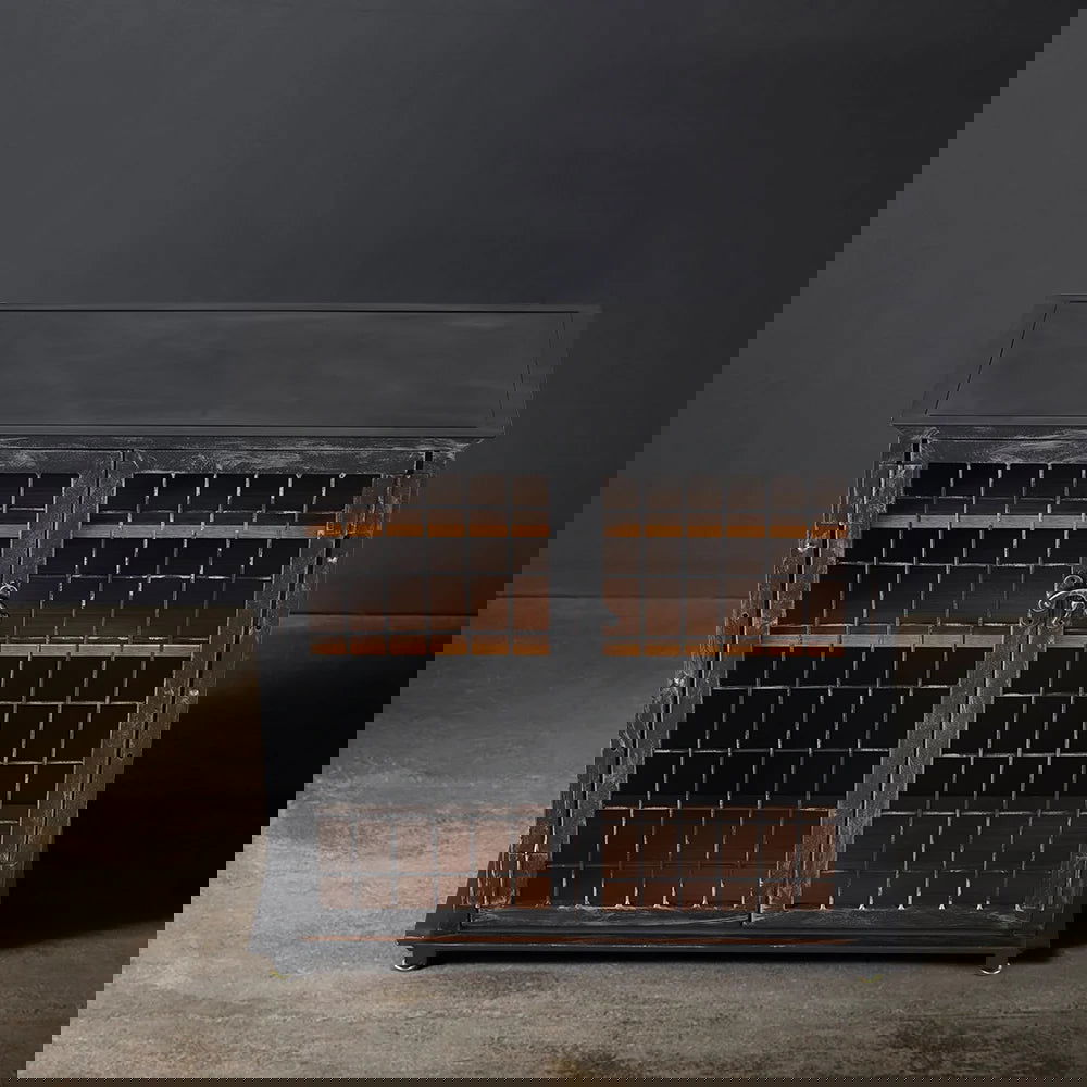 Industrial Cabinet in Metal with Door - 