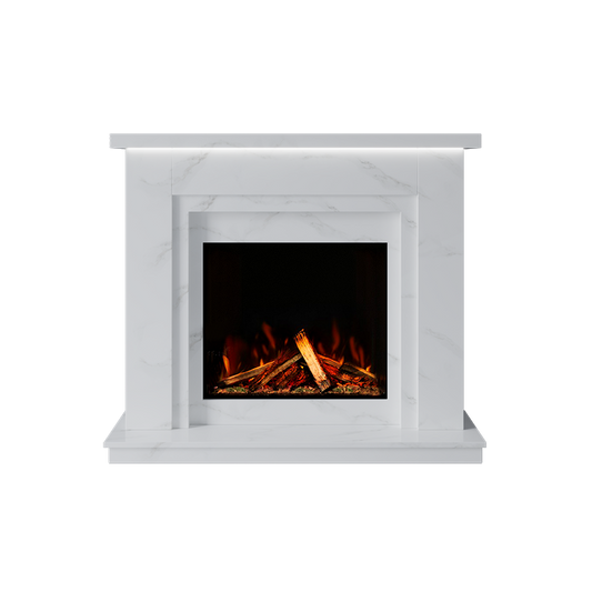 Isabelle Suite 700 S Marble Electric Fireplace 1300mm - Bespoke Fireplace