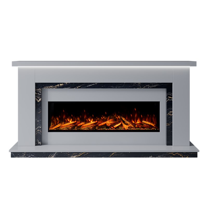 Isabelle Suite 1300 S Marble Electric Fireplace 1900mm - Approved By Design