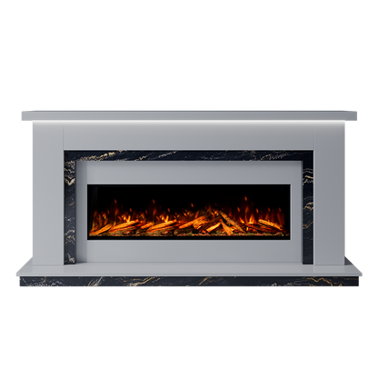 Isabelle Suite 1300 S Marble Electric Fireplace 1900mm - Approved By Design