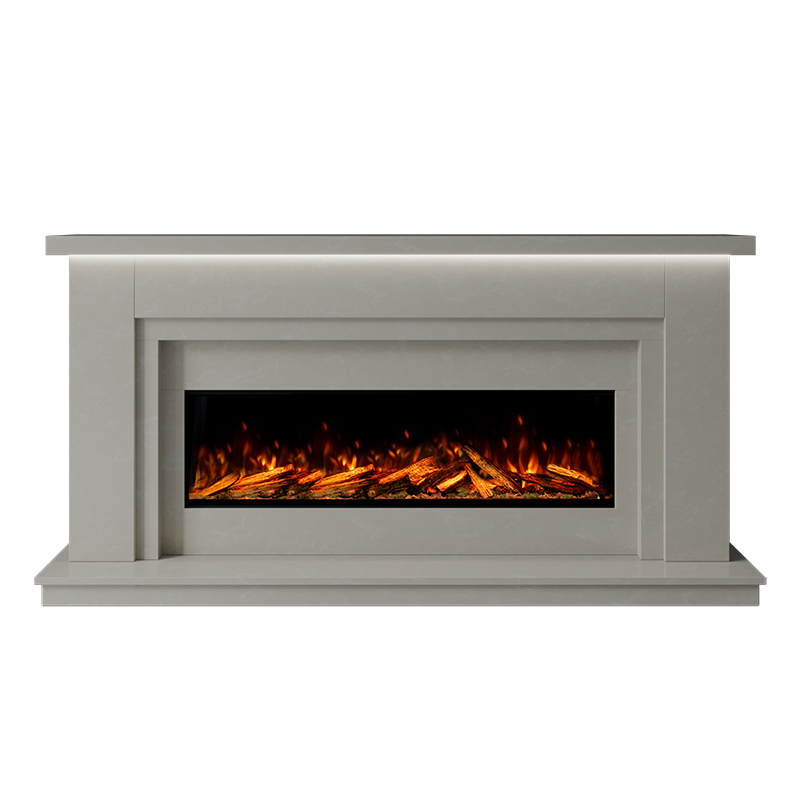Isabelle Suite 1300 S Marble Electric Fireplace 1900mm - Approved By Design