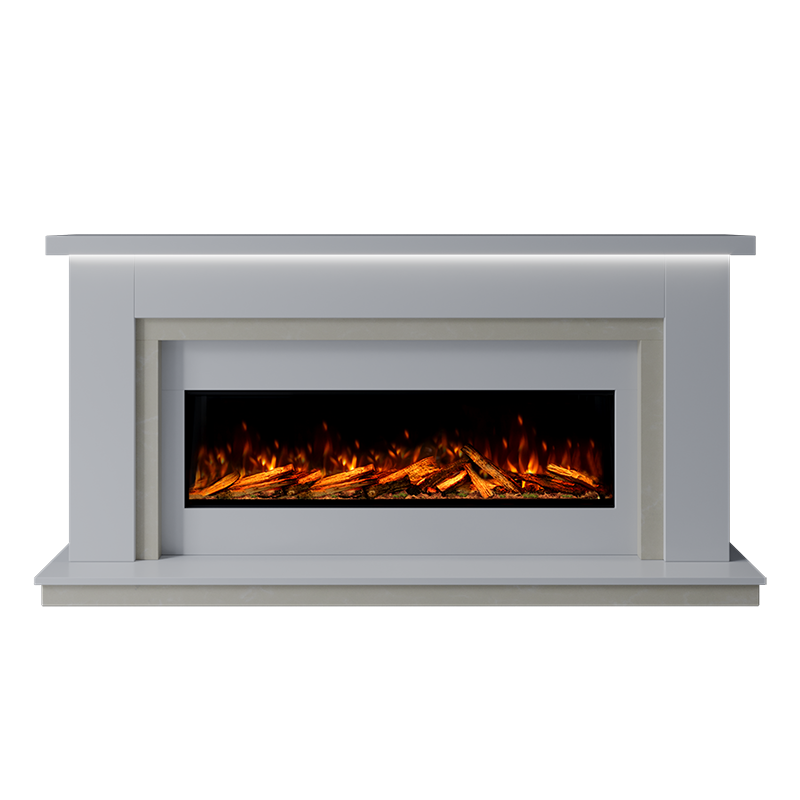 Isabelle Suite 1300 S Marble Electric Fireplace 1900mm - Approved By Design