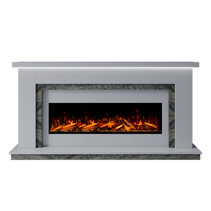 Isabelle Suite 1300 S Marble Electric Fireplace 1900mm - Approved By Design