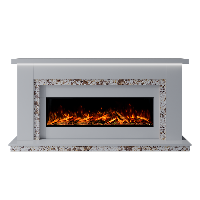 Isabelle Suite 1300 S Marble Electric Fireplace 1900mm - Approved By Design