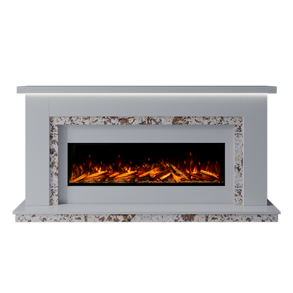 Isabelle Suite 1300 S Marble Electric Fireplace 1900mm - Approved By Design
