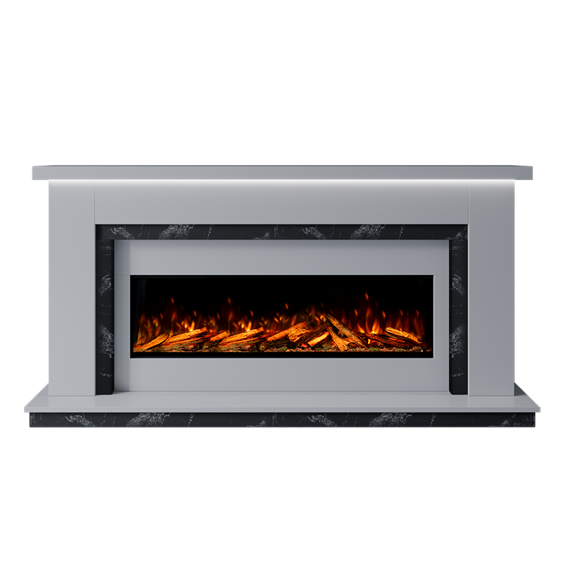 Isabelle Suite 1300 S Marble Electric Fireplace 1900mm - Approved By Design