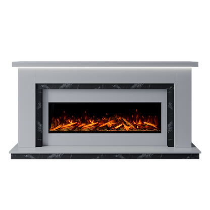 Isabelle Suite 1300 S Marble Electric Fireplace 1900mm - Approved By Design