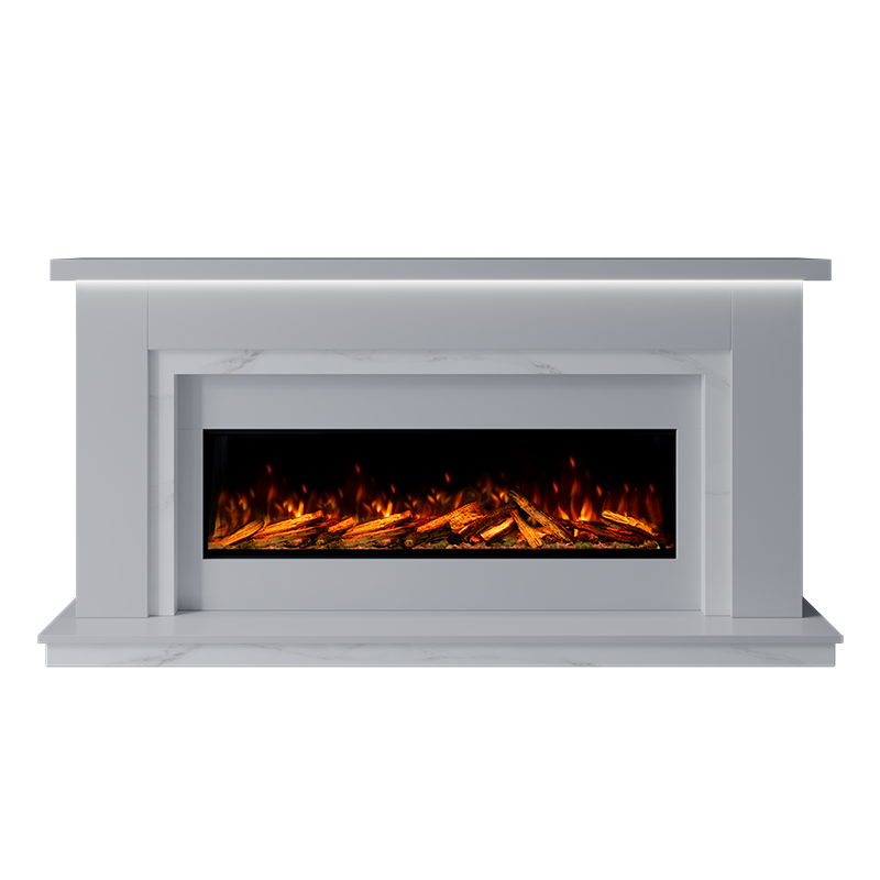 Isabelle Suite 1300 S Marble Electric Fireplace 1900mm - Approved By Design