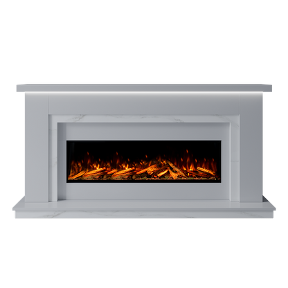 Isabelle Suite 1300 S Marble Electric Fireplace 1900mm - Approved By Design
