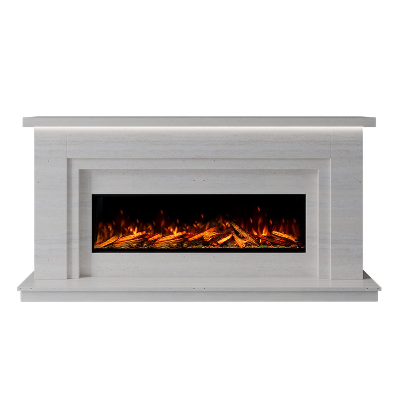 Isabelle Suite 1300 S Marble Electric Fireplace 1900mm - Approved By Design