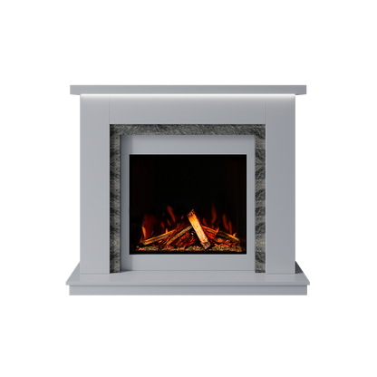 Isabelle Suite 700 S Marble Electric Fireplace 1300mm - Approved By Design