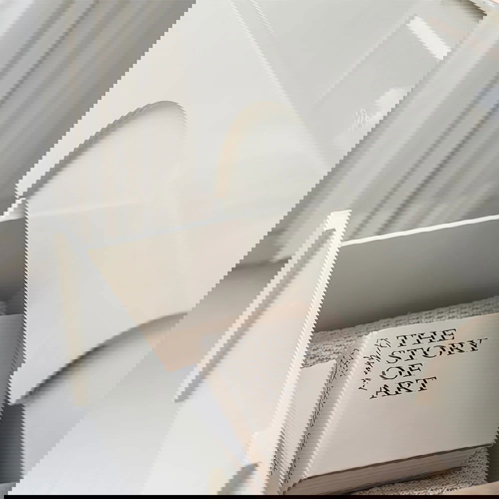 Japandi Cream White Dresser Nordic Arch Chest of 3 Drawers Storage Cabinet - 