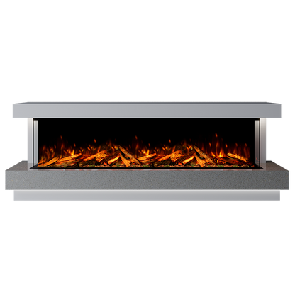 Lazio Suite 2000 3D Panoramic Marble Electric Fireplace - Approved By Design