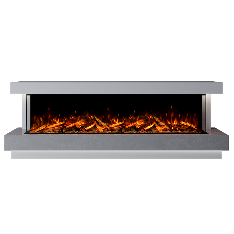 Lazio Suite 2000 3D Panoramic Marble Electric Fireplace - Approved By Design