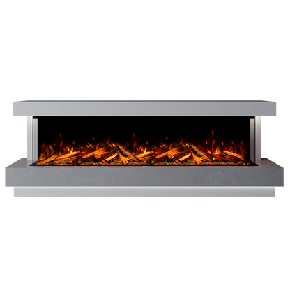 Lazio Suite 2000 3D Panoramic Marble Electric Fireplace - Approved By Design