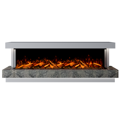 Lazio Suite 2000 3D Panoramic Marble Electric Fireplace - Approved By Design