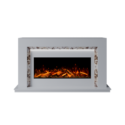 Madrida Suite 1000 S Marble Electric Fireplace 1600mm - 