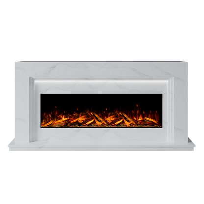 Madrida Suite 1300 S Marble Electric Fireplace 1900mm - 