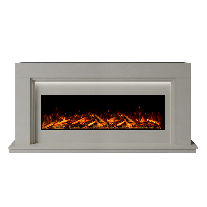 Madrida Suite 1300 S Marble Electric Fireplace 1900mm - 