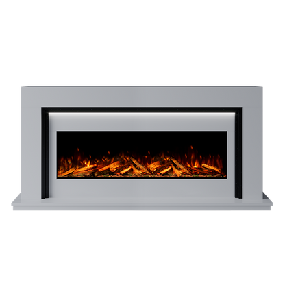 Madrida Suite 1300 S Marble Electric Fireplace 1900mm - 