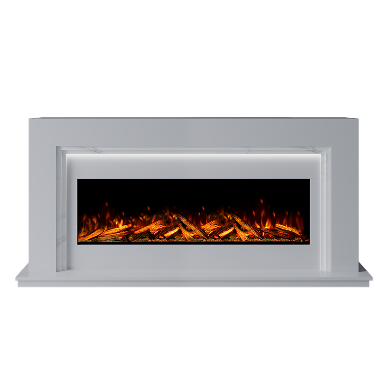 Madrida Suite 1300 S Marble Electric Fireplace 1900mm - 