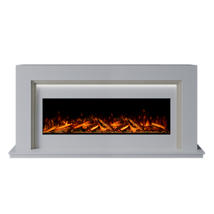Madrida Suite 1300 S Marble Electric Fireplace 1900mm - 