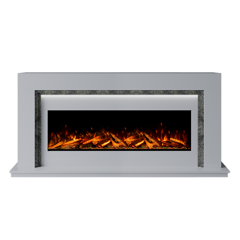 Madrida Suite 1300 S Marble Electric Fireplace 1900mm - 