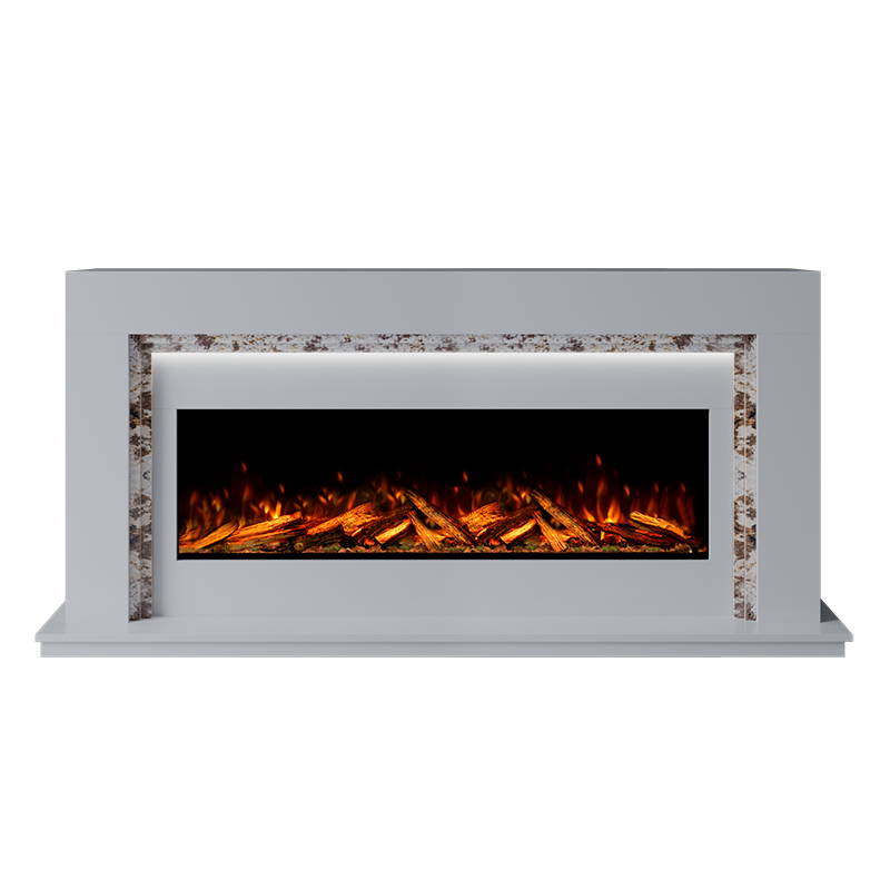 Madrida Suite 1300 S Marble Electric Fireplace 1900mm - 