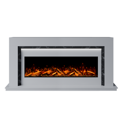 Madrida Suite 1300 S Marble Electric Fireplace 1900mm - 