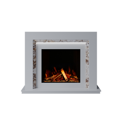 Madrida Suite 700 S Marble Electric Fireplace 1300mm - 