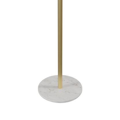 Marble Freestanding Clothing Rack Gold with Hooks for Bedroom - 