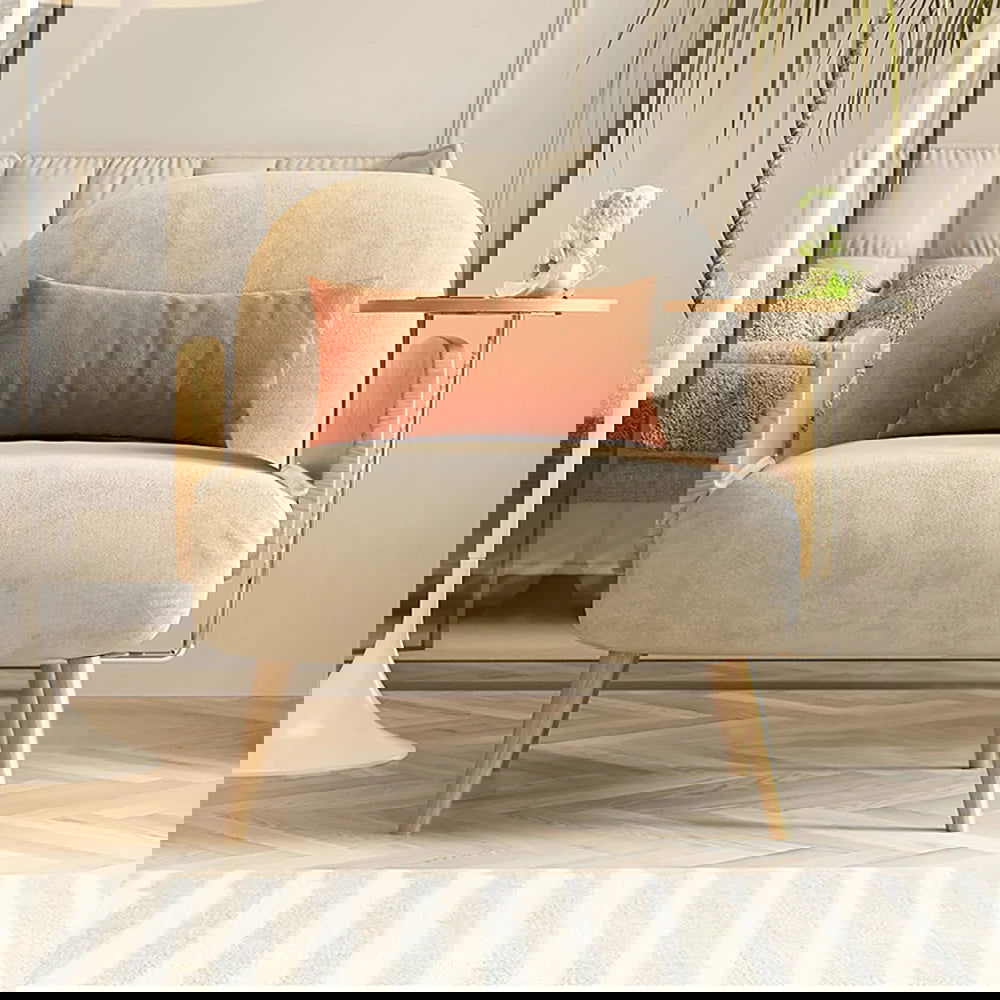 Mid-Century Modern Rattan Daybed Single Sofa Bed Convertible Sleeper Lounge Chair - Homary