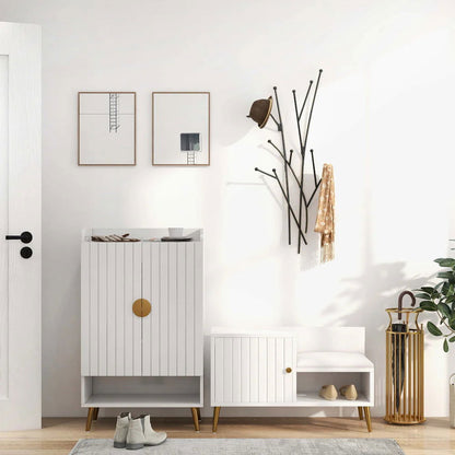 Modern 11-Hook Wall Mounted Coat Rack in Black with Tree Branch Shape - Homary