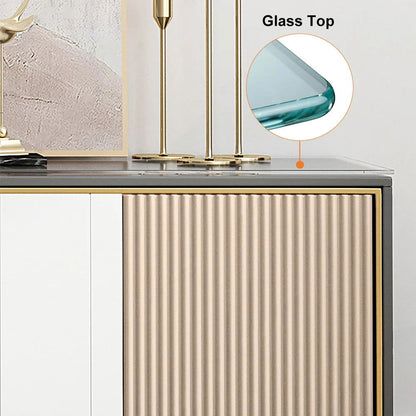 Modern 2000mm TV Stand TV Console with Drawers Line Media Console with Doors - Homary